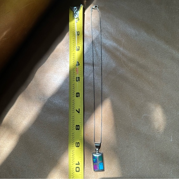 Vintage Silpada Sterling 925 malachite turquoise sodalite carnelian necklace - Picture 7 of 8